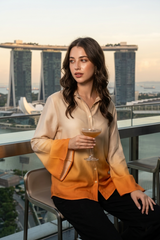 Sunset Fade Womens Shirt 🌅🍊 – Bright Summer Mood