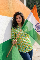 The Patriot Womens Shirt 🕊️🇮🇳 - Made to Stand Proud