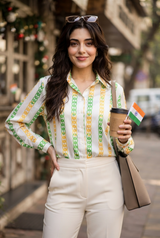 The Tricolor Shirt 🇮🇳- Proudly Stitched By Women
