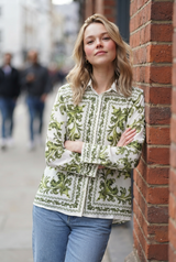 ✨ 2027 It Girl Pick | Majolica Print Luxe Womens LIVA Shirt