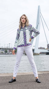 🔥 Brunch Ready - Premium Lavender Print Women's Shirt