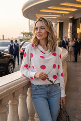 Polka Dot Cowl Top For Women - Cute, Chic & Totally On-Trend