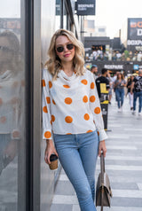 Cowl Neck Polka Dot Top For Women - The #1 Style Pick
