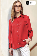 Scarlet Red Regular Fit Casual Shirt