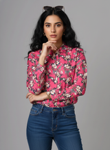 Animal Kingdom Floral Shirt For Women