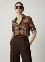 Designer Leopard Print Shirt For Women