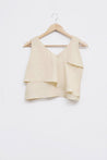 Cream Strappy Layered Detailed Back Top - neofaa.com