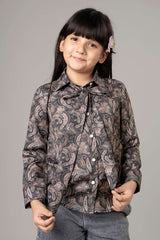Trendy Paisley Shirt For Girls