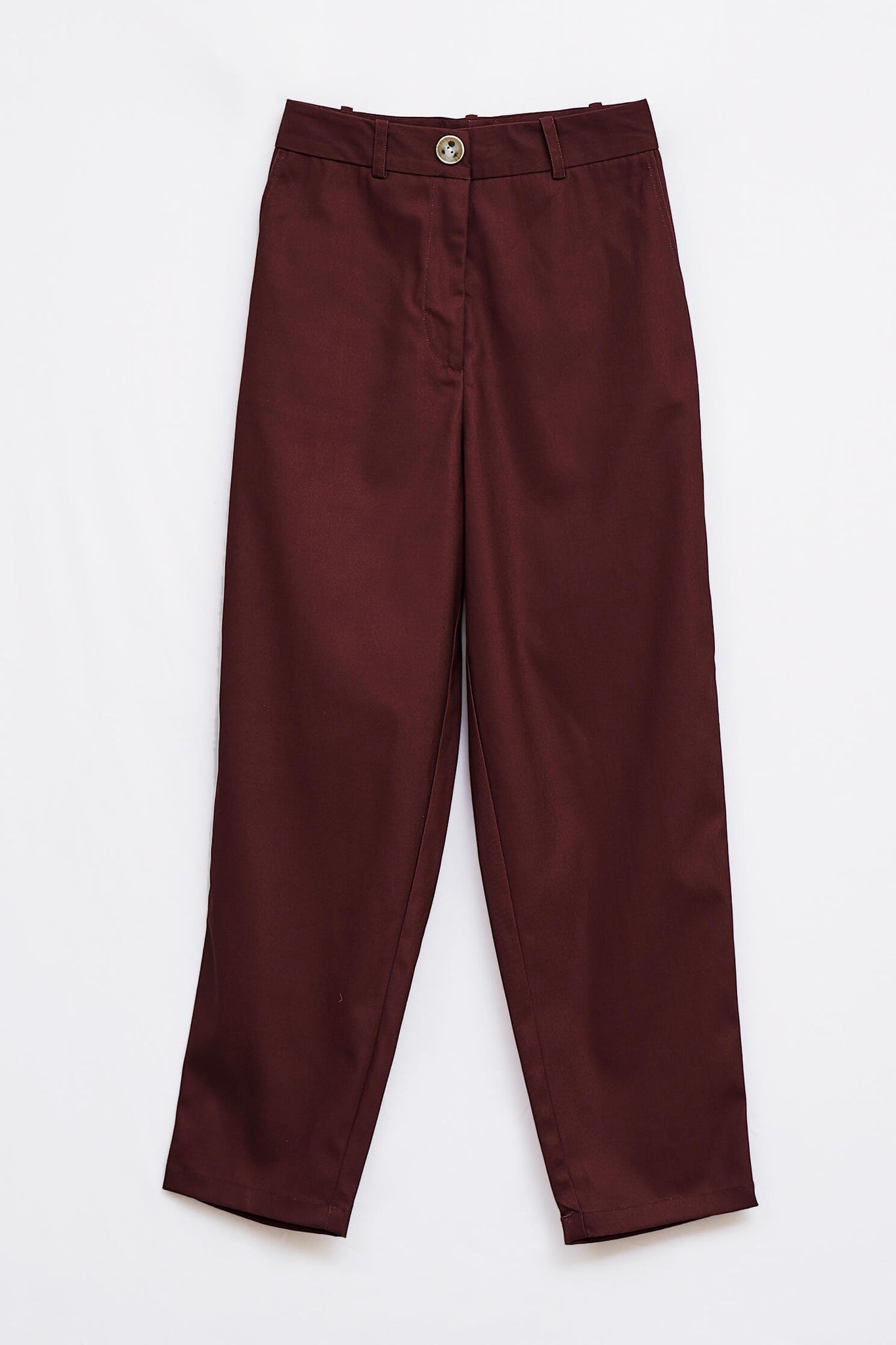Maroon Ragular Fit Casual Trouser