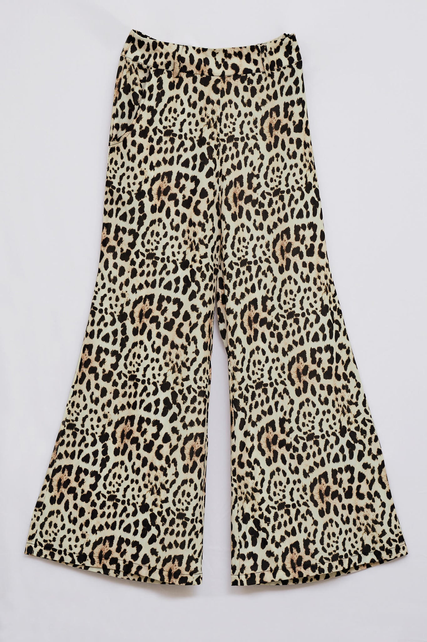 Leopard Print High Rise Parallel Trouser