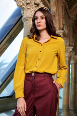 Mustard Regular Fit Casual Shirt