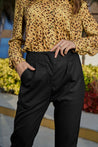 Black Straight Fit Trouser - neofaa.com