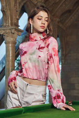 Tie & Dye Pullover Elasticated Crop Top