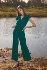 Pine Waist Tie Up Jumpsuit