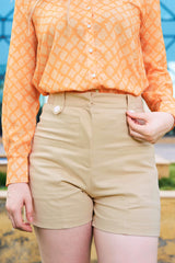 Solid Front Pocket Regular Shorts