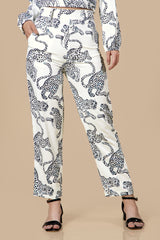 Leopard Printed Flared Ladies Bottom Wear