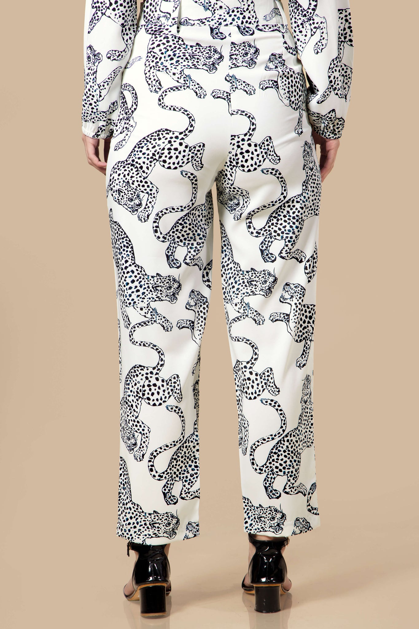 Leopard Printed Flared Ladies Bottom Wear