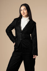 Luxurious Velvet Blazer Co-Ord Set For Women