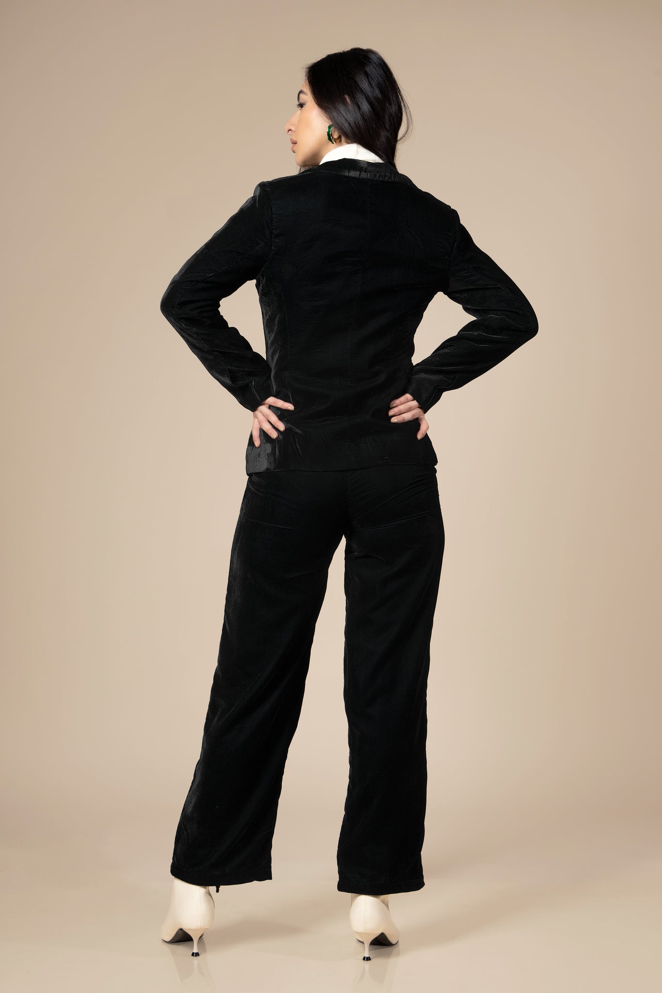 Luxurious Velvet Blazer Co-Ord Set For Women