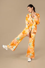 Tie Dye Blazer Co-Ord Set For Women