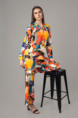 Stunning Abstract Co-Ord Set For Women