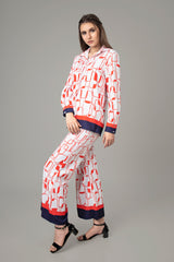 Stylish Geometric Co-Ord Set For Women