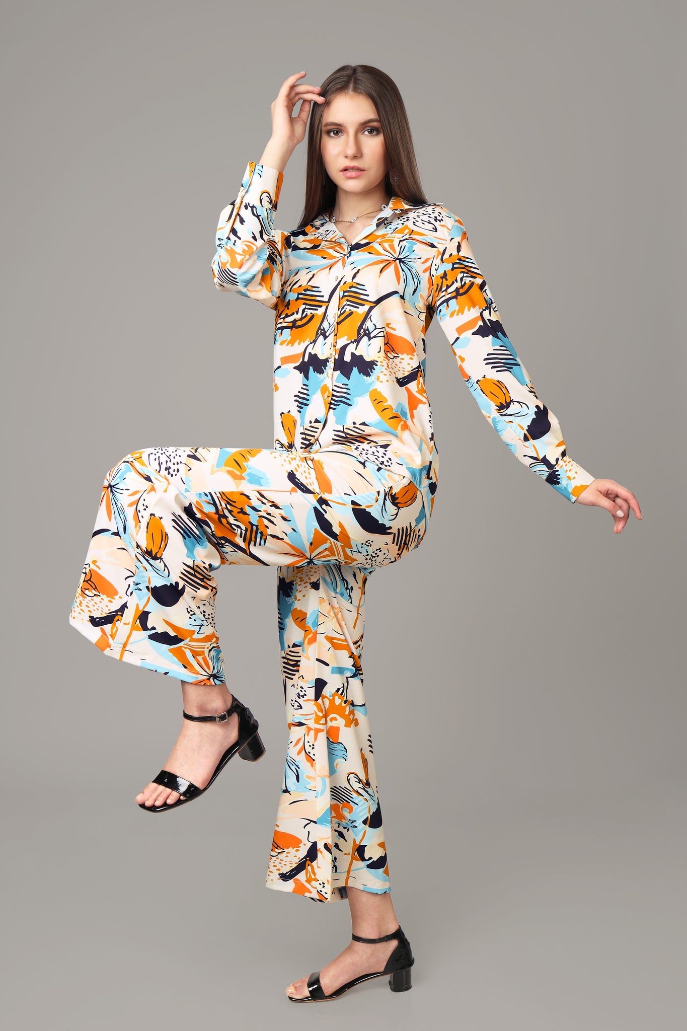 Abstract Co-Ord Set For Women