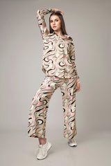 Stylish Abstract Co-Ord Set For Women