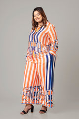 Voguish Stripes Co-Ord Set For Women