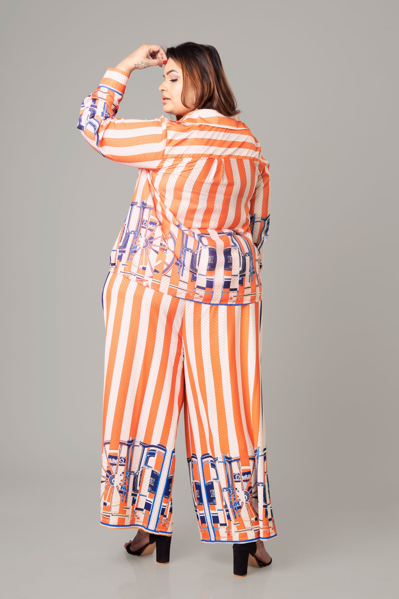 Voguish Stripes Co-Ord Set For Women