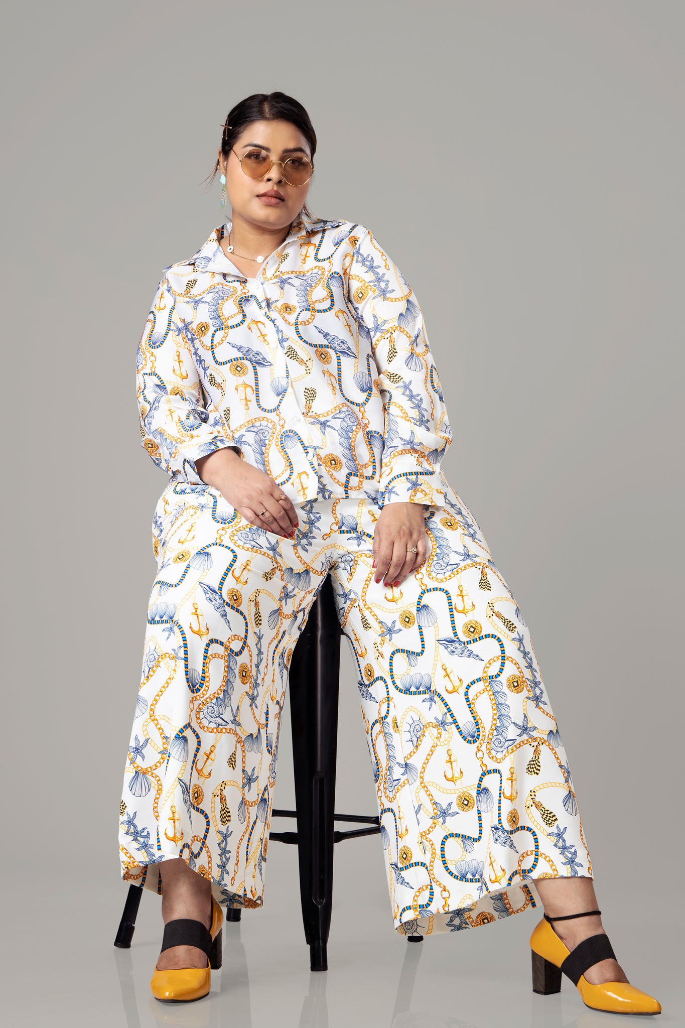 Trendy Chain Print  Co-Ord Set For Women