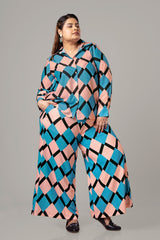 Smart Geometric Co-Ord Set For Women