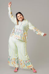 Voguish Stripes Co-Ord Set For Women