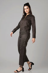 Womens Luxe Suede Co-Ord Set