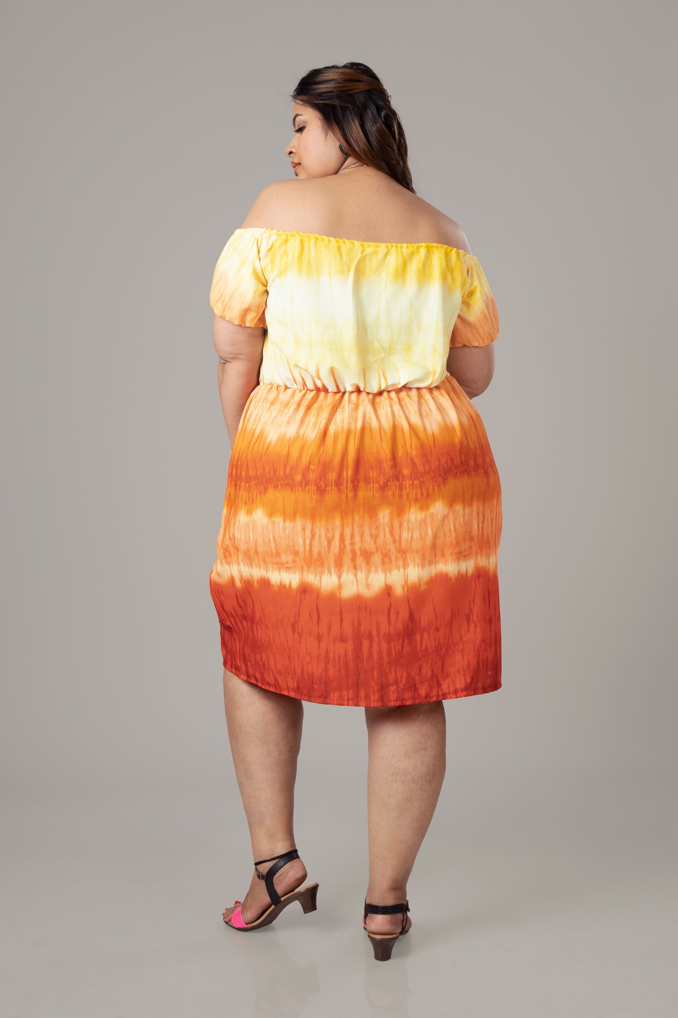 Shibori Midi Dress For Women