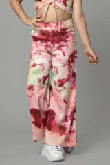 Tie & Dye Flared Bottom For Girls