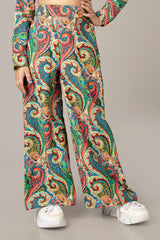 Paisley Flared Bottom For Girls