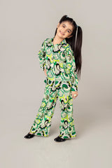 Electra Flared Bottom Co-ord Set For Girls