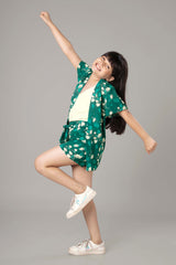 Limerence Floral 3 Piece Co-ord Set For Girls