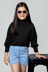 High Neck Full Sleeve Top For Girls