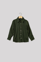 Plain Regular Fit Casual Shirt For Girls