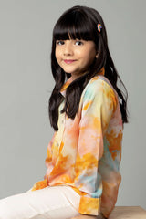 Fashionable Tie & Dye Shirt For Girls