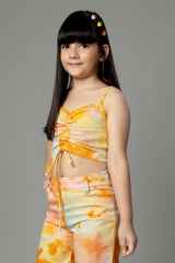 Tie & Dye Crop Top For Girls