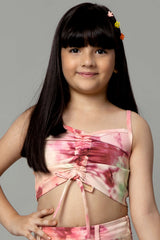 Tie & Dye Crop Top For Girls