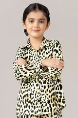 Leopard Print Shirt For Girls