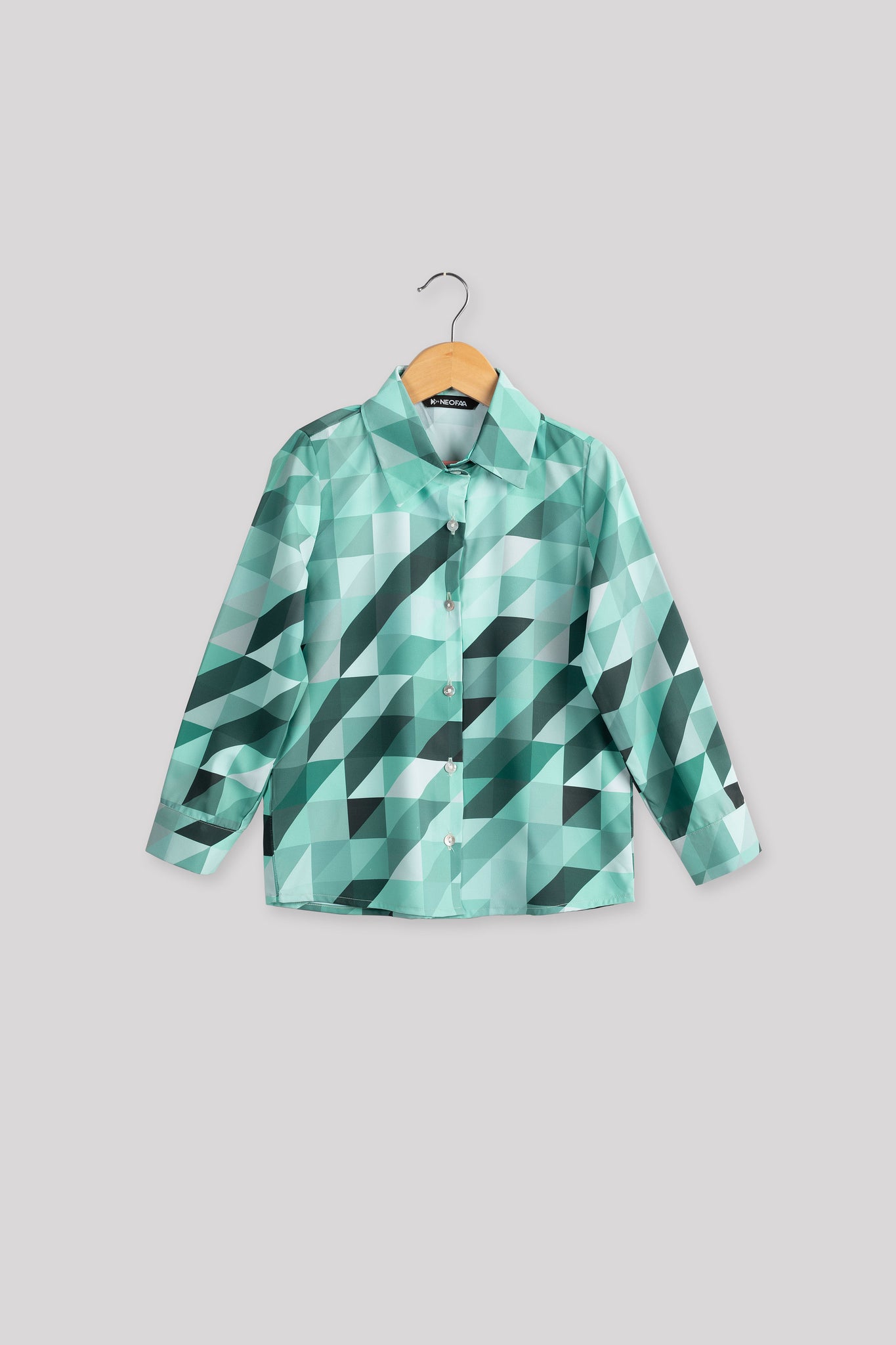 Abstract Regular Fit Casual Shirt For Girls