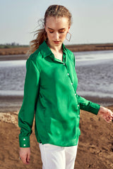 Green Regular Fit Casual Shirt