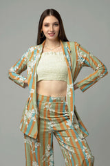 Stripes Longline Shrug