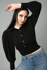 High Neck Full Sleeve Top