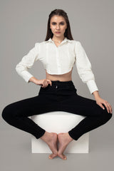 Cropped Casual Shirt For Women